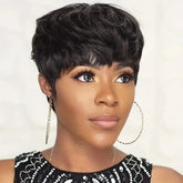 Peruca cabelo Humano curta - Isa